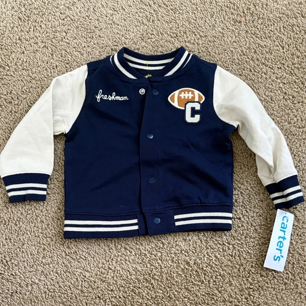 Carter's Navy and White Kids Navy Jacket - Picture 1 of 2